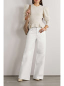 ISABEL MARANT LEMONY WIDE DENIM WHITE