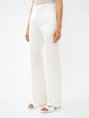 CHLOÉ WIDE LEG TROUSER WHITE