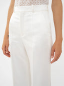 CHLOÉ WIDE LEG TROUSER WHITE