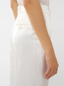 CHLOÉ WIDE LEG TROUSER WHITE
