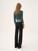 CHLOÉ TROUSER WOOL GRAIN DE POUDRE BLACK
