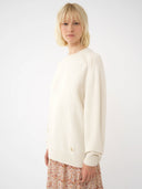 CHLOÉ GENEROUS CREW-NECK SWEATER ECRU