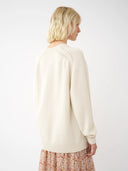 CHLOÉ GENEROUS CREW-NECK SWEATER ECRU