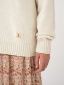 CHLOÉ GENEROUS CREW-NECK SWEATER ECRU