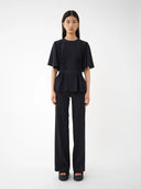 CHLOÉ SIGNATURE STRAIGHT TROUSER ABYSS BLUE