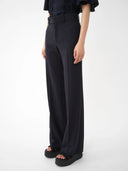 CHLOÉ SIGNATURE STRAIGHT TROUSER ABYSS BLUE