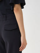 CHLOÉ SIGNATURE STRAIGHT TROUSER ABYSS BLUE