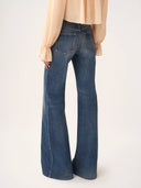 CHLOÉ HIGH RISE FLARE DENIM HAZY BLUE