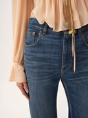 CHLOÉ HIGH RISE FLARE DENIM HAZY BLUE