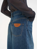 CHLOÉ WIDE LEG DENIM NIGHT BLUE