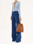 CHLOÉ SPIN TOTE BAG CLAY BROWN