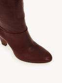 CHLOÉ EVE OVERKNEE BOOTS BURNT PURPLE