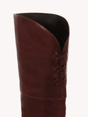 CHLOÉ EVE OVERKNEE BOOTS BURNT PURPLE
