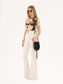 CHLOÉ WIDE LEG DENIM ECRU