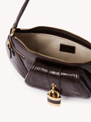 CHLOÉ THE 99 CROCO SHOULDER BAG KOHL BROWN