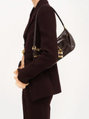 CHLOÉ THE 99 CROCO SHOULDER BAG KOHL BROWN