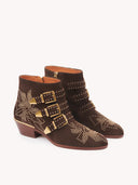 CHLOÉ SUSANNA ANKLE BOOTS CHOCOLATE BROWN