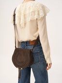 CHLOÉ MEDIUM MARCIE SADDLE BAG KOHL BROWN