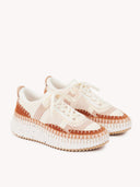CHLOÉ NAMA SNEAKER NATURAL BROWN