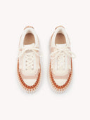 CHLOÉ NAMA SNEAKER NATURAL BROWN