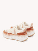 CHLOÉ NAMA SNEAKER NATURAL BROWN