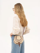 CHLOÉ RAFFIA MARCIE SADDLE BAG