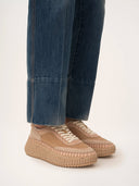 CHLOÉ NAMA SNEAKER POWDER BEIGE