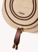 CHLOÉ RAFFIA MARCIE SADDLE BAG