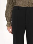 CHLOÉ FLARED TAILORED TROUSER BLACK