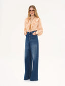 CHLOÉ RUCHED BLOUSE BISCUIT PINK