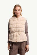 MONCLER BODY TEDDY ECRU