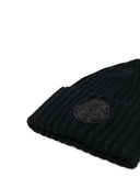 MONCLER WOOL BEANIE BLACK