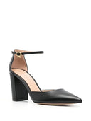 GIANVITO ROSSI PIPER ANKLET PUMP BLACK 8,5CM