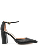 GIANVITO ROSSI PIPER ANKLET PUMP BLACK 8,5CM