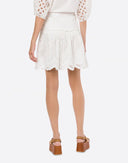 ALBERTA FERRETTI SKIRT BRODERIE WHITE