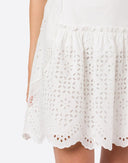 ALBERTA FERRETTI SKIRT BRODERIE WHITE