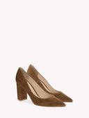 GIANVITO ROSSI PIPER PUMP 85 COGNAC