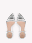 GIANVITO ROSSI MONTECARLO ANKLE STRAP SANDAL SILVER 10,5CM