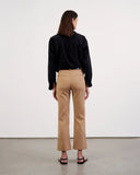 NILI LOTAN CROPPED CORETTE TROUSER CAMEL