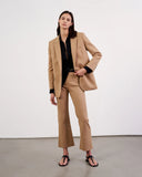 NILI LOTAN CROPPED CORETTE TROUSER CAMEL