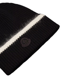 MONCLER BEANIE NERO/IVORY