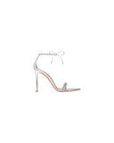 GIANVITO ROSSI MONTECARLO ANKLE STRAP SANDAL SILVER 10,5CM