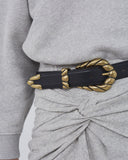 IRO EMBELLAGD BELT BLACK