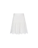 ALBERTA FERRETTI SKIRT BRODERIE WHITE